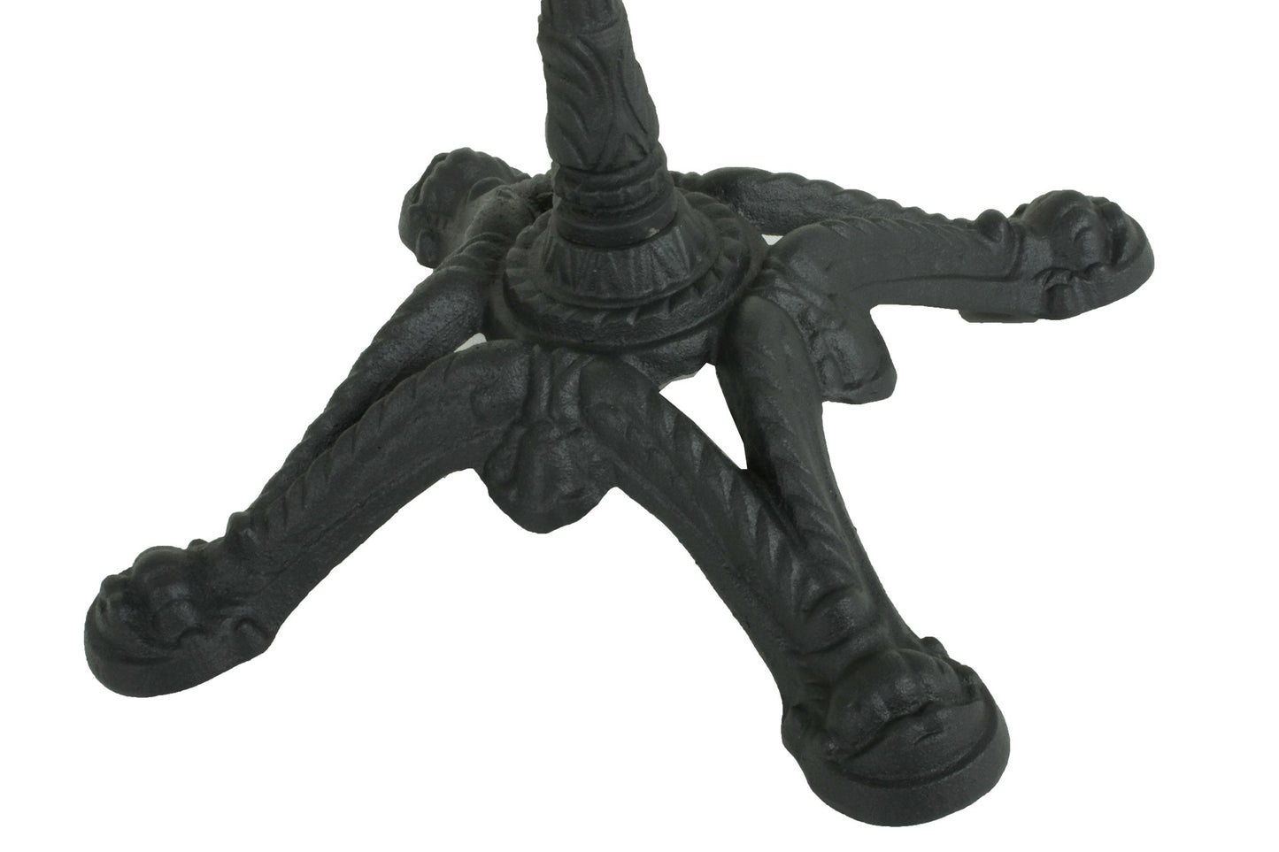 Bistrotisch Set Dark Slate 80x80cm Tischgestell Gusseisen schwarz Garten Tisch