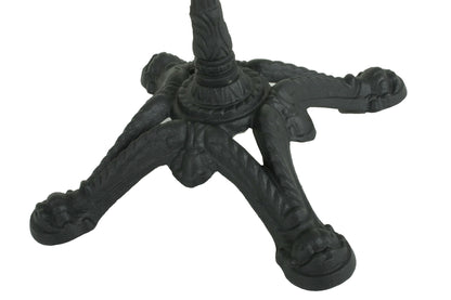 Bistrotisch Set Dark Slate 80x80cm Tischgestell Gusseisen schwarz Garten Tisch