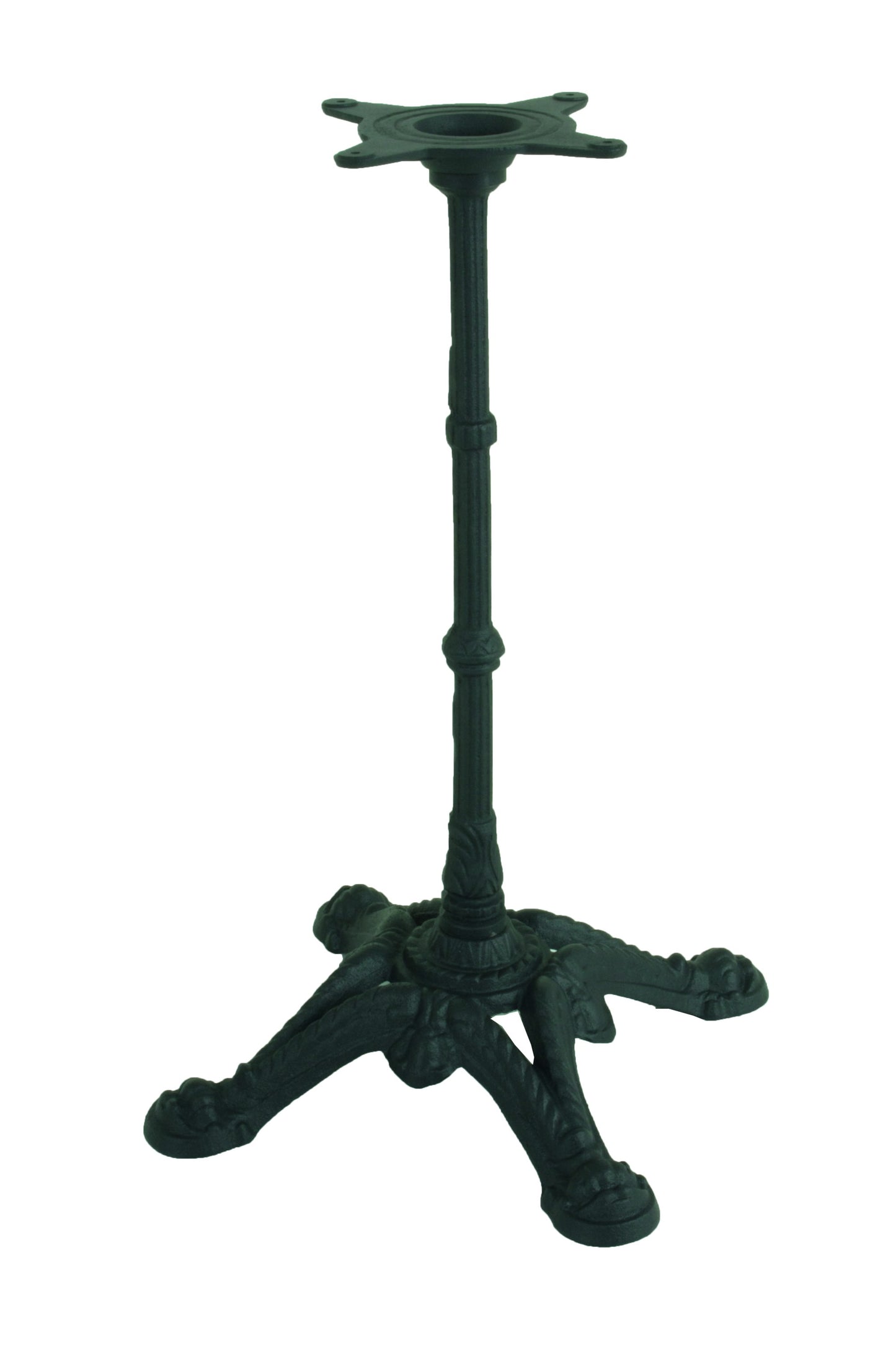 Bistrotisch Set Dark Slate 80x80cm Tischgestell Gusseisen schwarz Garten Tisch