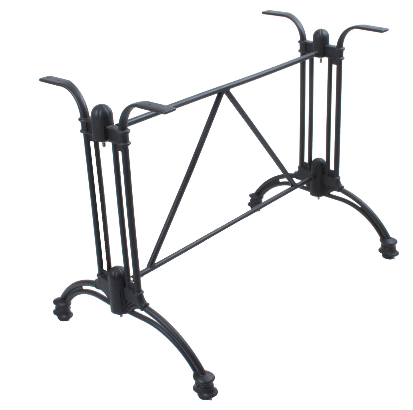 Bistrotisch Set Dark Slate 120x80cm Tischgestell Aluminium schwarz Garten Tisch