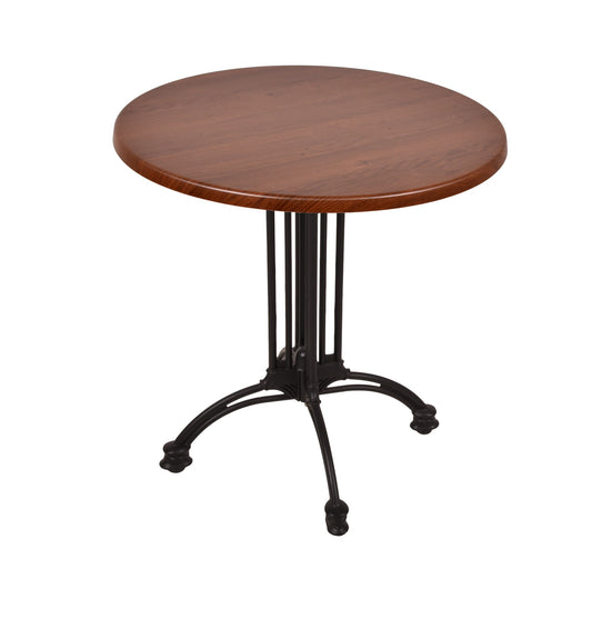 Bistrotisch Set Bennet Ø70cm Tischgestell Aluminium schwarz Garten Tisch Gestll