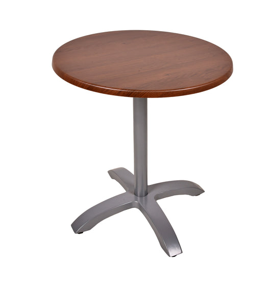 Bistrotisch Set Bennet Ø70cm Tischgestell Alu silber matt Garten Tisch Gestell