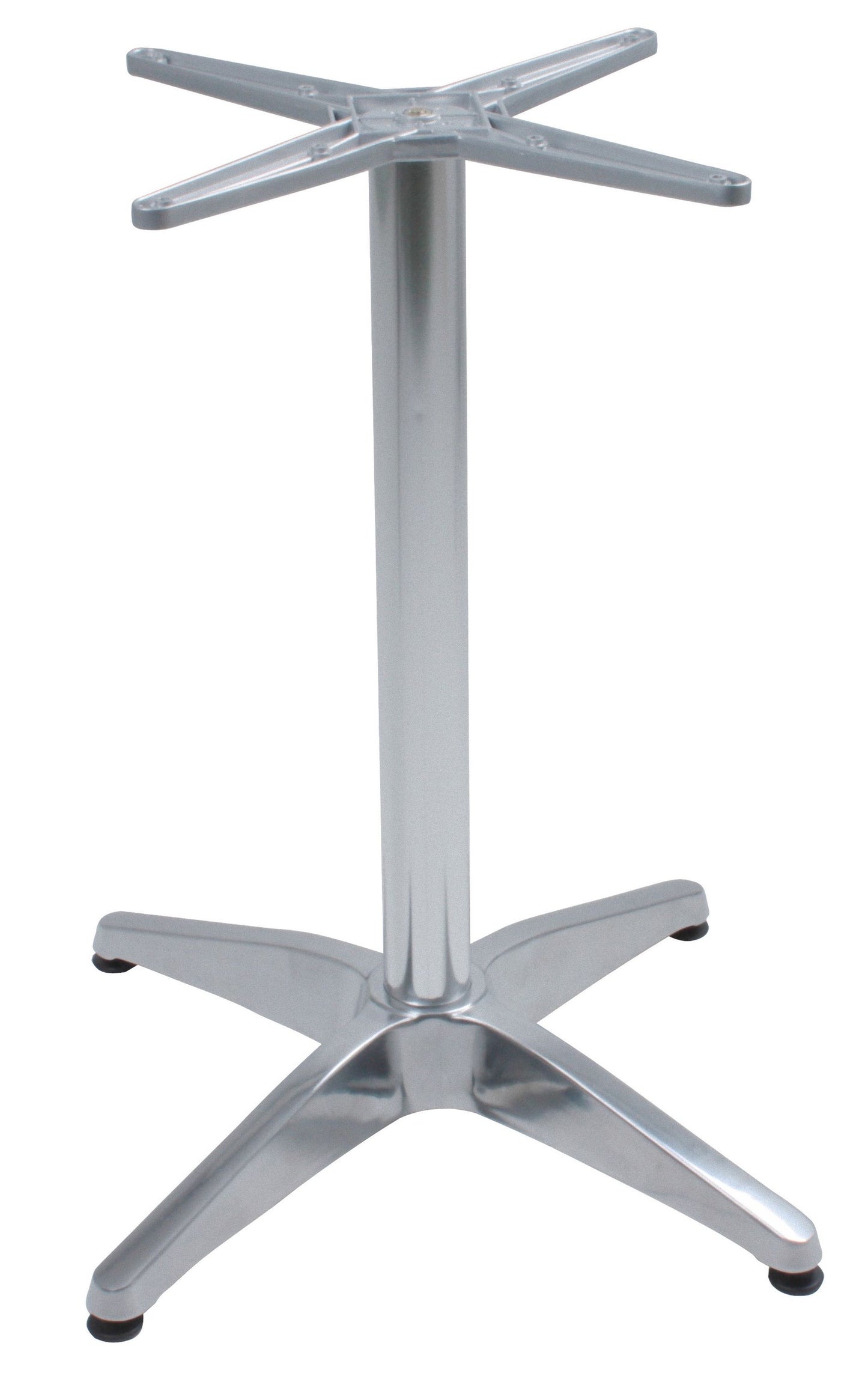 Bistrotisch Set Bennet Ø70cm Tischgestell Aluminium blank Garten Tisch Gestell