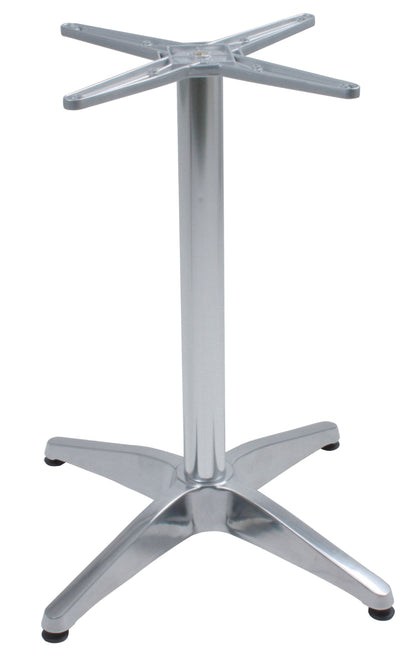 Bistrotisch Set Bennet Ø70cm Tischgestell Aluminium blank Garten Tisch Gestell