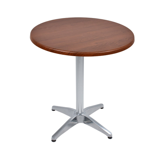 Bistrotisch Set Bennet Ø70cm Tischgestell Aluminium blank Garten Tisch Gestell