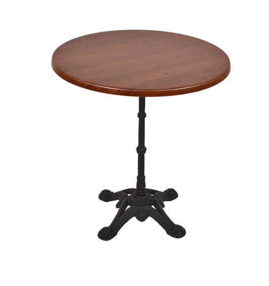 Bistrotisch Set Bennet Ø70cm Tischgestell Gusseisen schwarz Garten Tisch Gestell