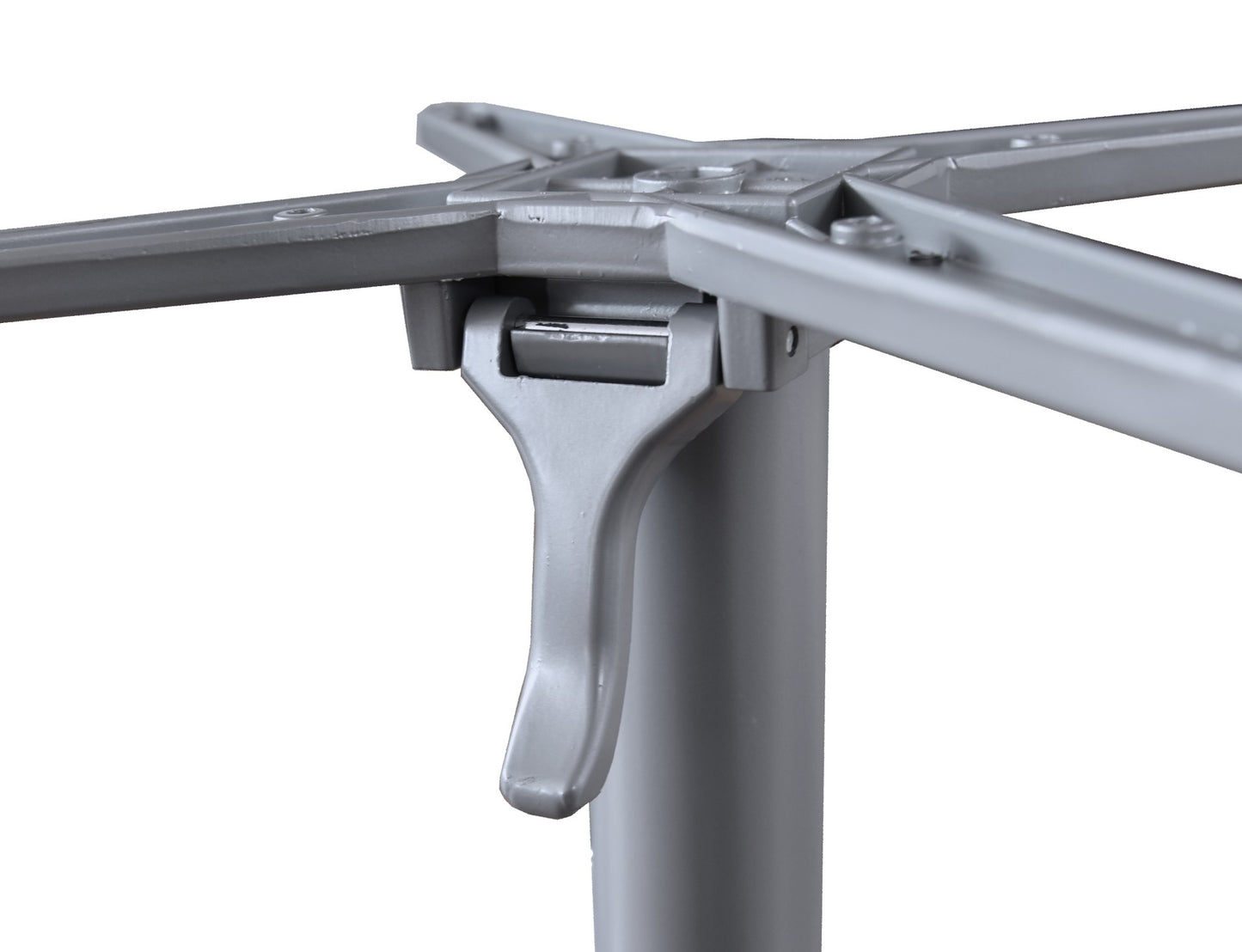 Bistrotisch Set Bennet 80x80cm Tischgestell Alu silber matt Garten Tisch Gestell