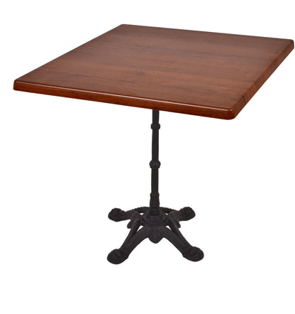 Bistrotisch Set Bennet 80cm Tischgestell Gusseisen schwarz Garten Tisch Gestell