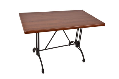 Bistrotisch Set Bennet 110x70cm Tischgestell Alu schwarz Garten Tisch Gestell