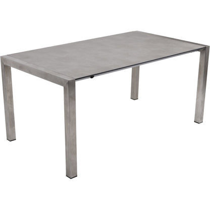 Edelstahl Ausziehtisch SIENNA Garten Gartentisch Outdoor Esstisch Tisch Terrasse