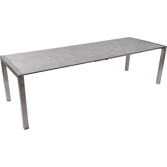 Edelstahl Ausziehtisch SIENNA Garten Gartentisch Outdoor Esstisch Tisch Terrasse