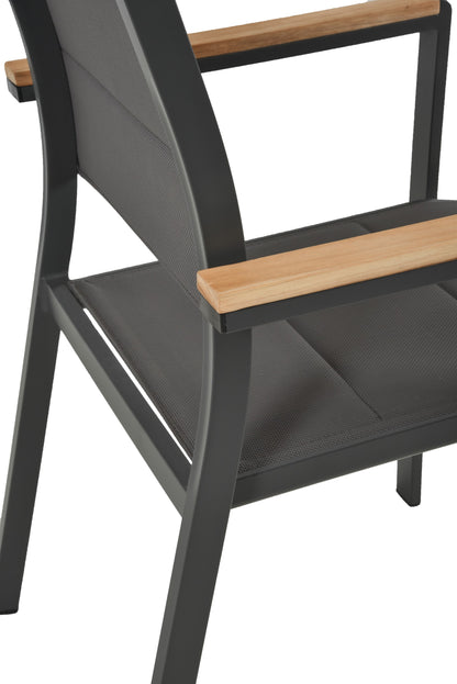 Garden Pleasure Stapelstuhl DAVINA 2er Set Garten Stuhl Stühle Stuhlset Holz