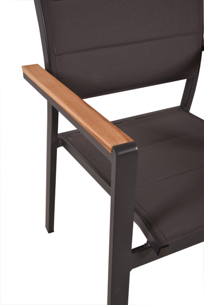 Garden Pleasure Stapelstuhl DAVINA 2er Set Garten Stuhl Stühle Stuhlset Holz