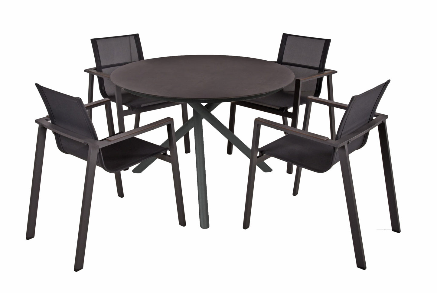 Garden Pleasure 5tlg. Garten Tischgruppe Sitzgruppe Tisch Stuhl Möbel Aluminium