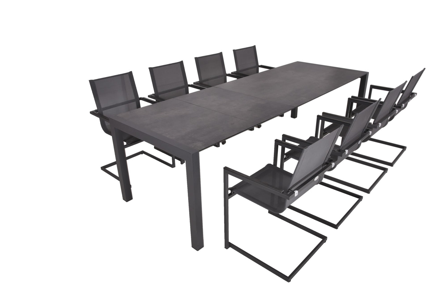 Garden Pleasure 9-tlg. Garten Tischgruppe Sitzgruppe Tisch Stuhl Aluminium
