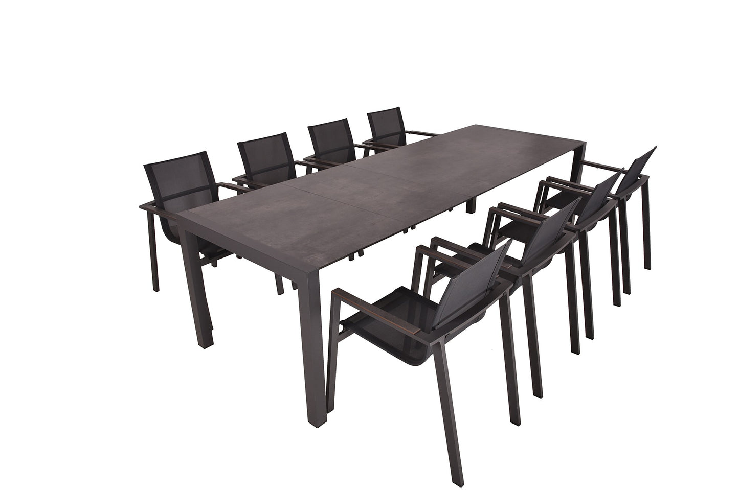 Garden Pleasure 9-tlg. Garten Tischgruppe Sitzgruppe Tisch Stuhl Aluminium