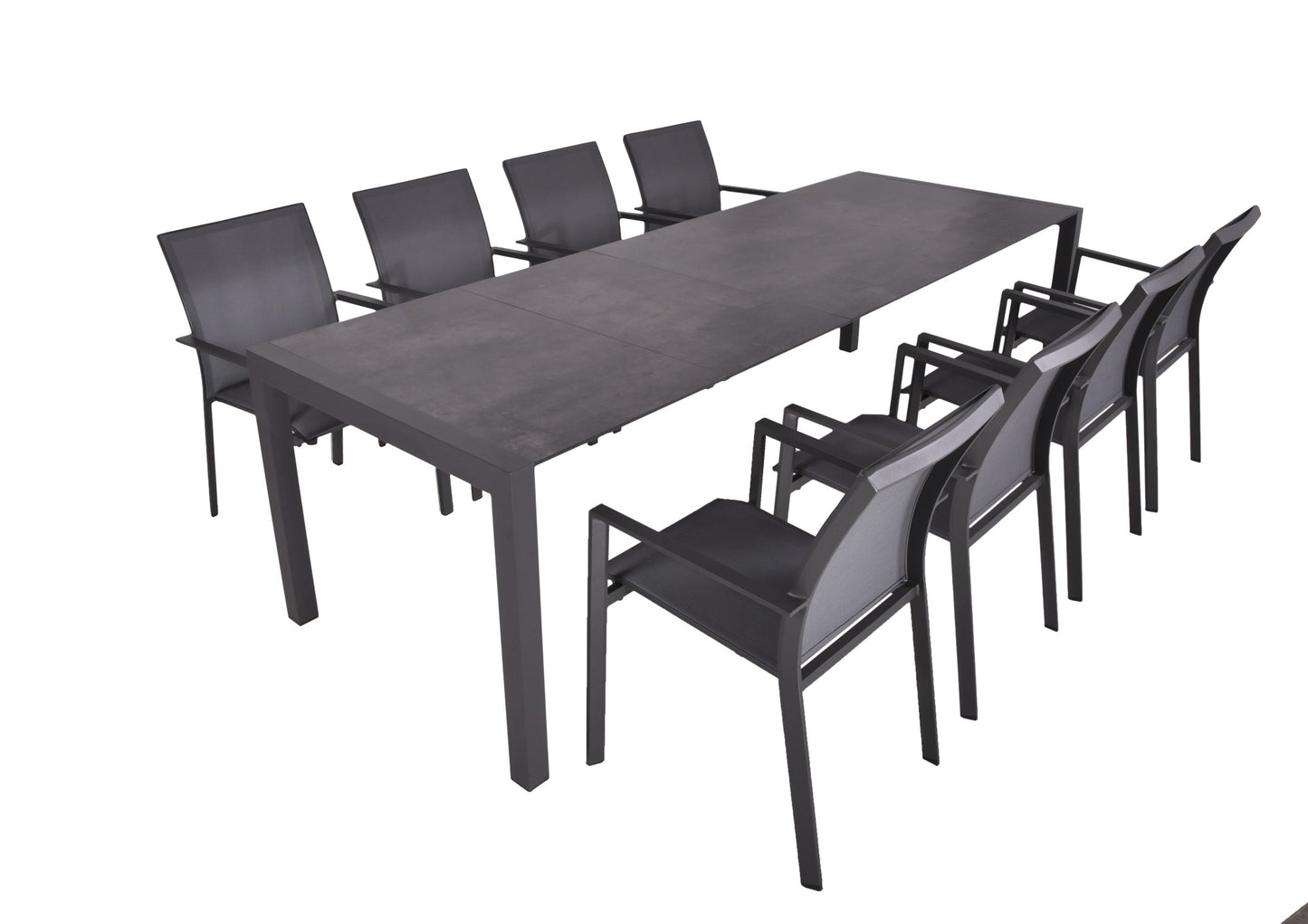 Garden Pleasure 9-tlg. Garten Tischgruppe Sitzgruppe Tisch Stuhl Aluminium
