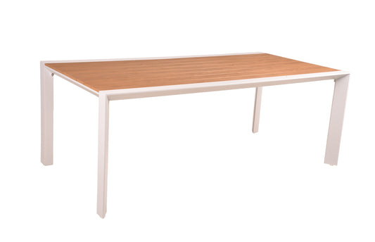Tisch VENICE 200cm Alu Kunststoff in Holzoptik Holz-Optik Gartentisch Garten Gartenmöbel Möbel