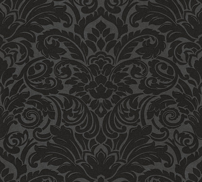 A.S. Création Barocktapete Schwarz Vliestapete 305455 Wandtapete Glitzer Tapete