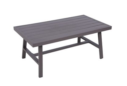 Lounge Alu Sitzgruppe Denia Gartenmöbel Garnitur Sessel Tisch Sofa Stühle grau