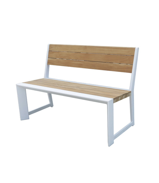 Bank Venice 3Sitzer Holz Optik Sitzbank Gartenbank Parkbank Outdoor Garten Möbel