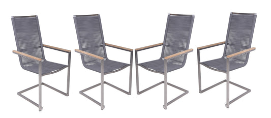 4er Set Freischwinger Pavia Hochlehner Küchenstuhl Wohnzimmer Esszimmer Stuhl