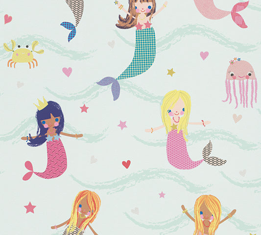 A.S. Création Kinderzimmertapete Bunt Papiertapete 305691 Wandtapete mit Tieren