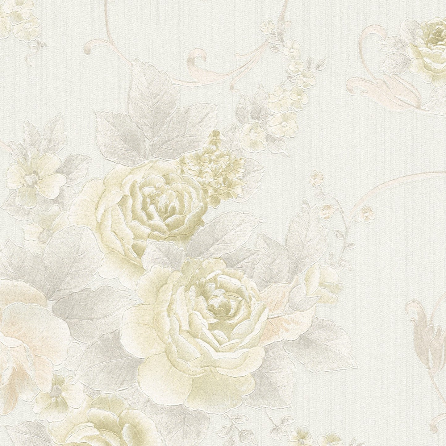 Blumentapete Creme Vliestapete 306471 Wandtapete A.S. Création Tapete