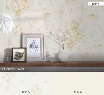 Blumentapete Creme Vliestapete 306471 Wandtapete A.S. Création Tapete