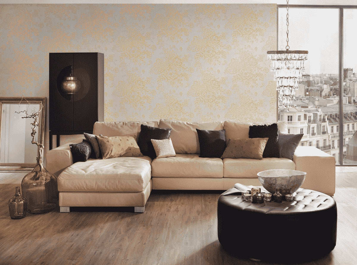 A.S. Création Barocktapete Gold 306571 Tapete Metallic Silk Wandtapete Design
