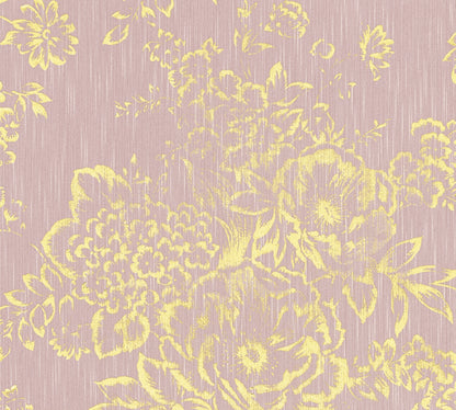 A.S. Création Blumentapete Gold 306575 Tapete Metallic Silk Wandtapete Design