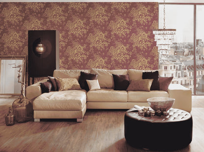 A.S. Création Blumentapete Gold 306576 Tapete Metallic Silk Wandtapete Design