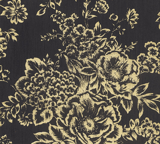 A.S. Création Blumentapete Gold 306577 Tapete Metallic Silk Wandtapete Design