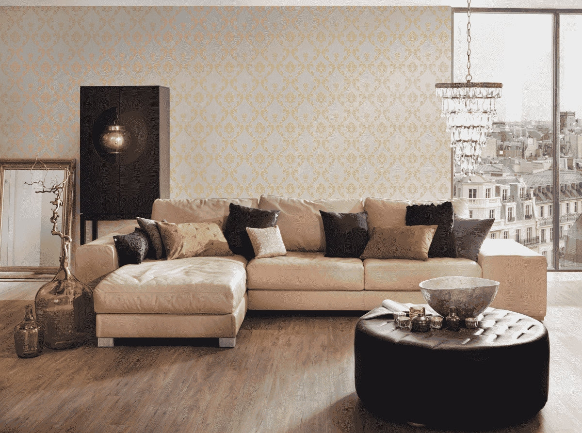 A.S. Création Barocktapete Gold 306581 Tapete Metallic Silk Wandtapete Design