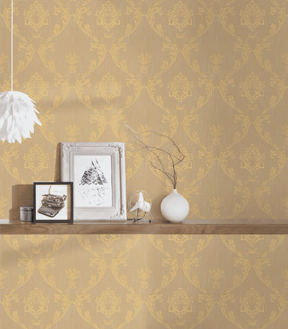 A.S. Création Barocktapete Gold 306584 Tapete Metallic Silk Wandtapete Design