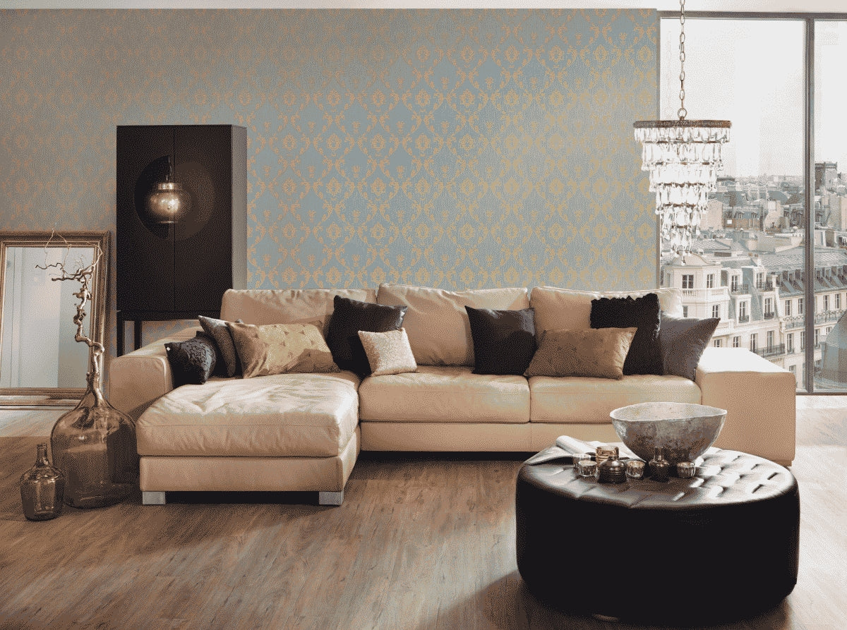 A.S. Création Barocktapete Gold 306586 Tapete Metallic Silk Wandtapete Design