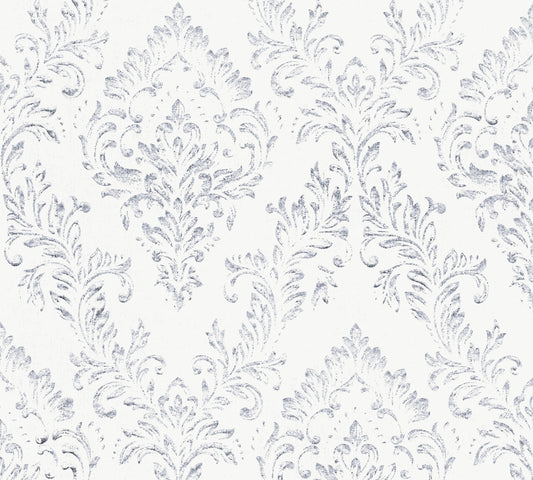 A.S. Création Barocktapete Silber 306591 Tapete Metallic Silk Wandtapete Design
