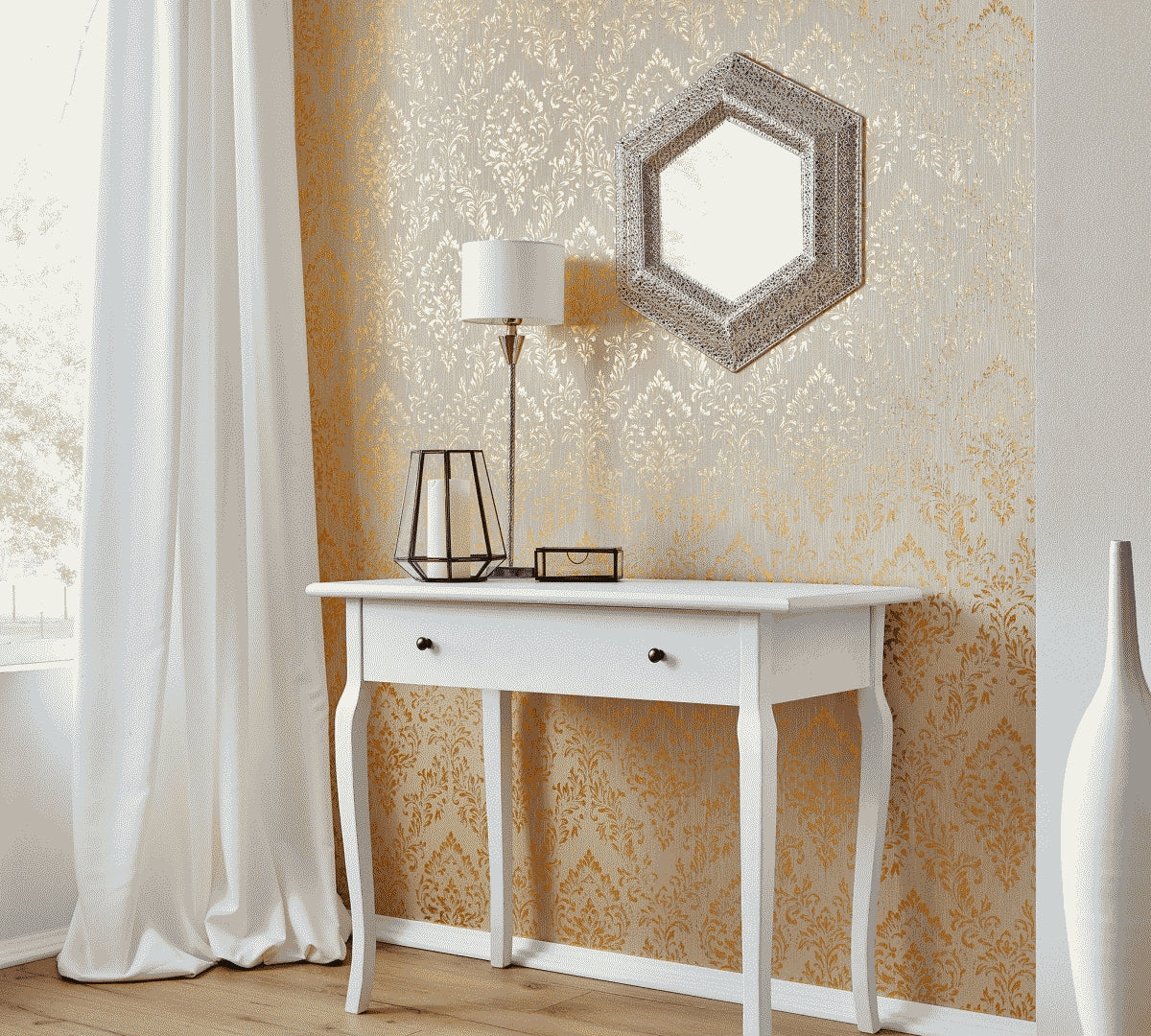 A.S. Création Barocktapete Gold 306592 Tapete Metallic Silk Wandtapete Design