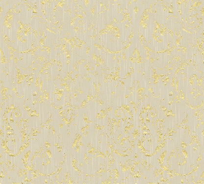 A.S. Création Barocktapete Beige 306602 Tapete Metallic Silk Wandtapete Design