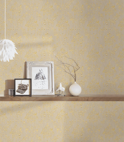 A.S. Création Barocktapete Beige 306624 Tapete Metallic Silk Wandtapete Design