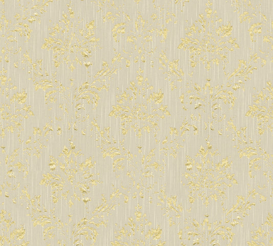A.S. Création Barocktapete Beige 306624 Tapete Metallic Silk Wandtapete Design