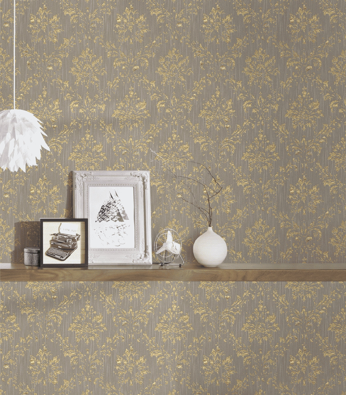 A.S. Création Barocktapete Beige 306625 Tapete Metallic Silk Wandtapete Design
