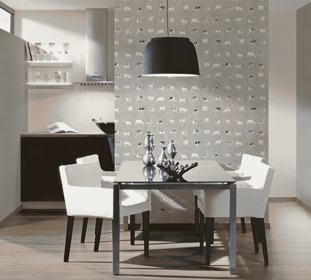 A.S. Création Unitapete Uni Grau 309136 Tapete Colours of the world Wandtapete