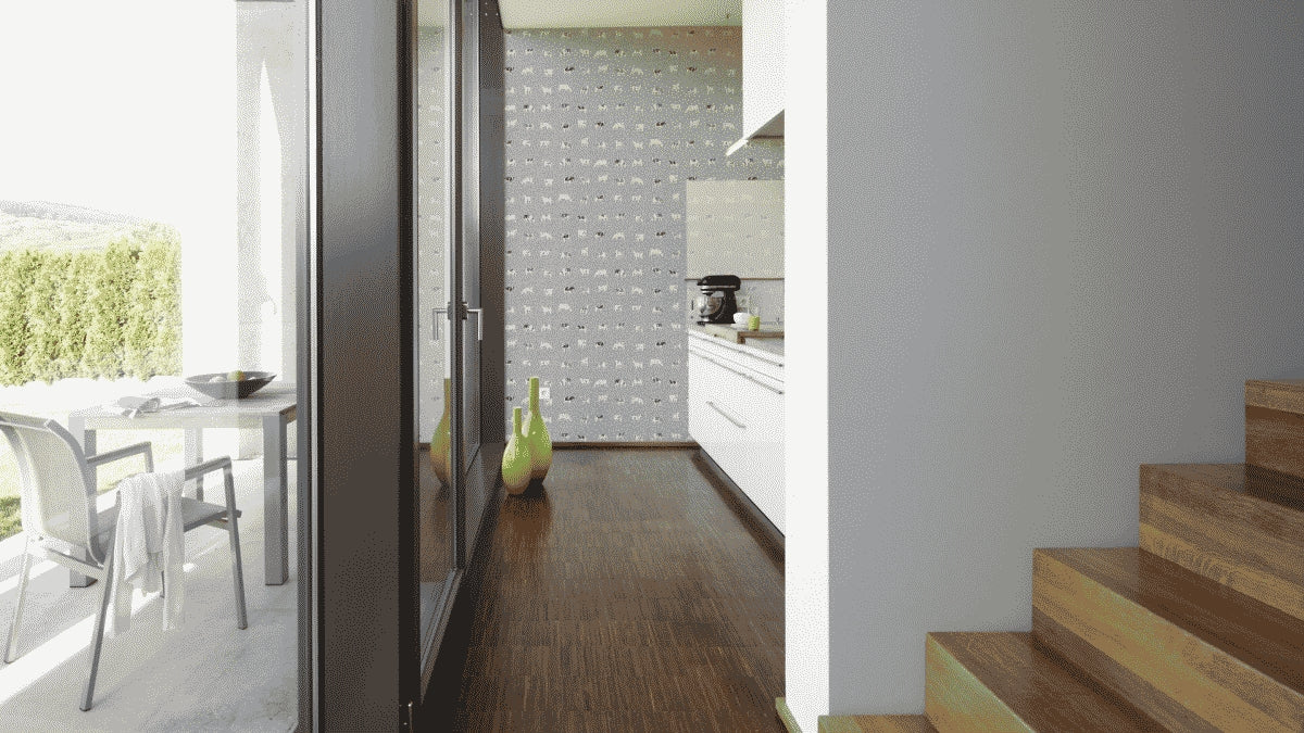 A.S. Création Unitapete Uni Grau 309136 Tapete Colours of the world Wandtapete