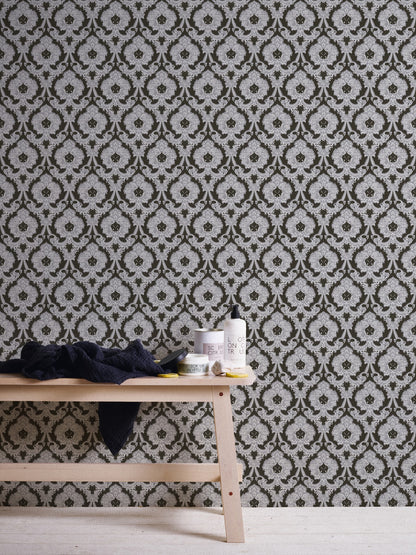 Barocktapete Silber Papiertapete 310347 Wandtapete A.S. Création Tapete