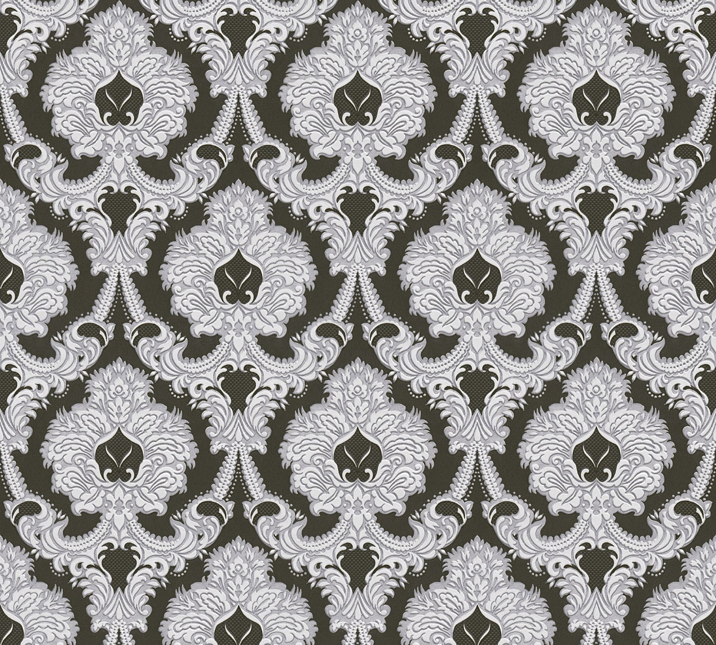 Barocktapete Silber Papiertapete 310347 Wandtapete A.S. Création Tapete