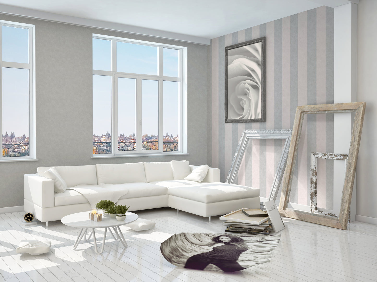 A.S. Création Beton Optik Vinyl Tapete Colours of the world Grau Uni Wandtapete