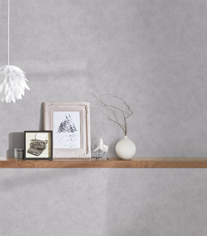 A.S. Création Beton Optik Vinyl Tapete Colours of the world Grau Uni Wandtapete