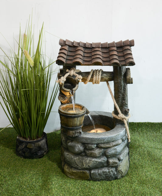 Brunnen Athene Stein Optik Gartenbrunnen Zierbrunnen Springbrunnen Garten Deko
