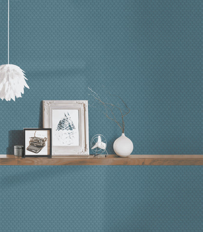 A.S. Création Unitapete Uni Blau 319084 Tapete Luxury wallpaper Wandtapete